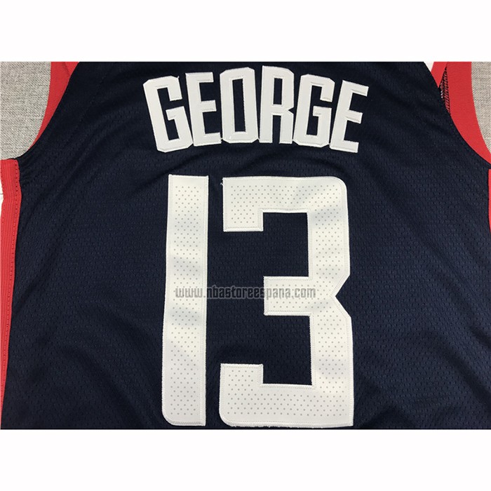 Camiseta Los Angeles Clippers Paul George NO 13 Ciudad 2018-2019 Azul